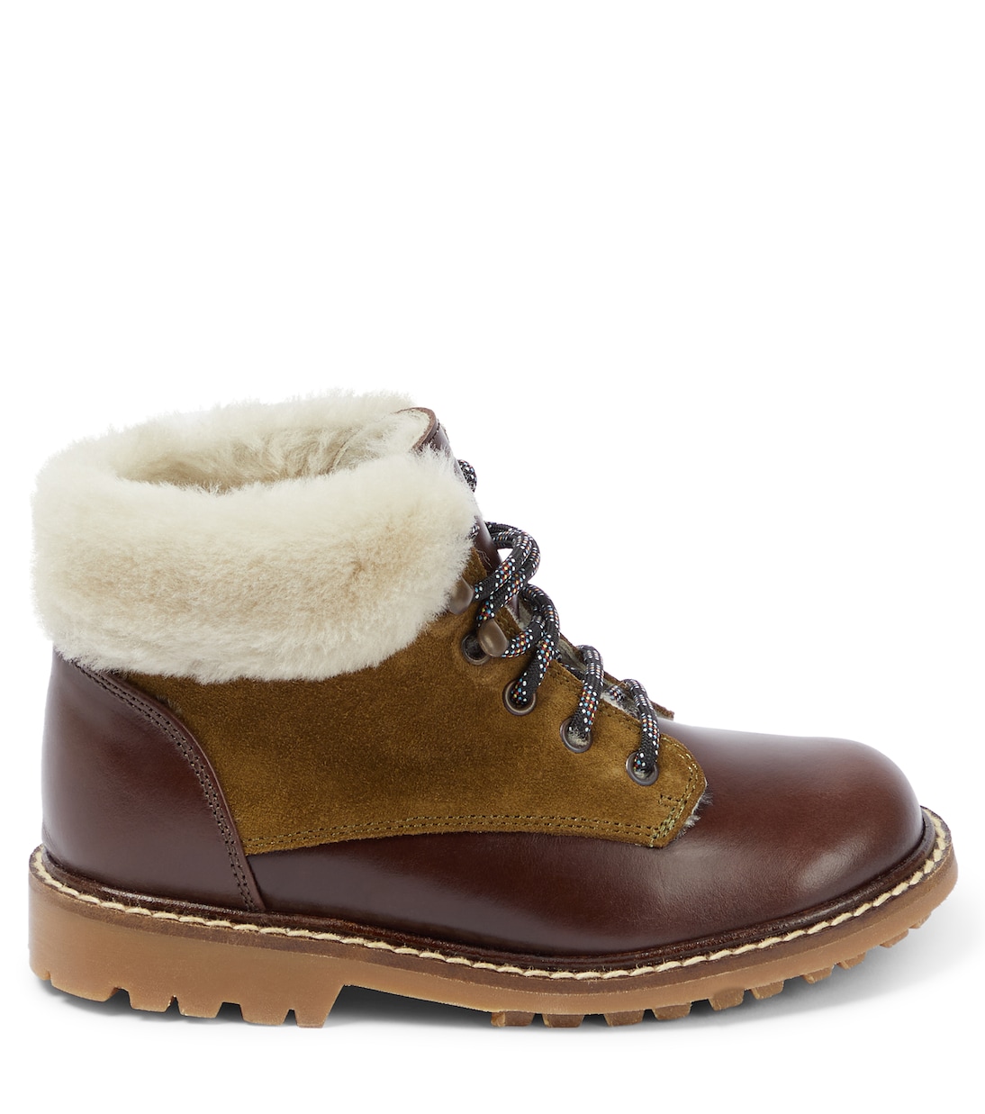 Henri shearling-lined leather boots | Bonpoint