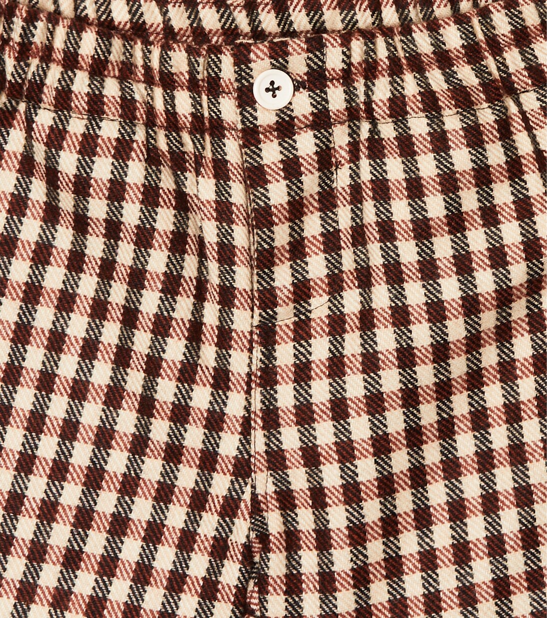 Alastar checked wool shorts | Caramel