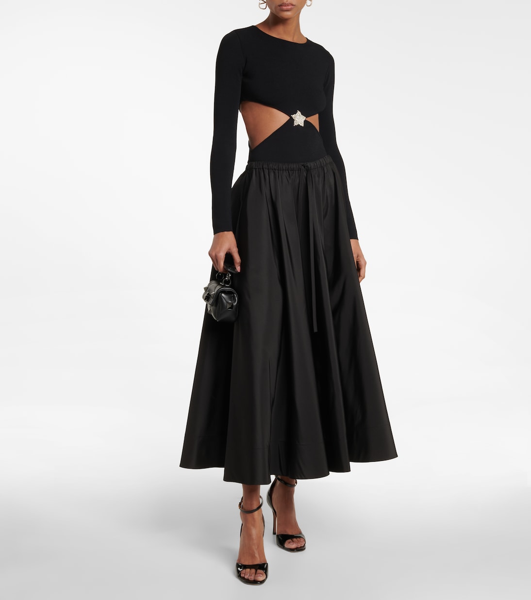 Embellished cut-out bodysuit | Valentino