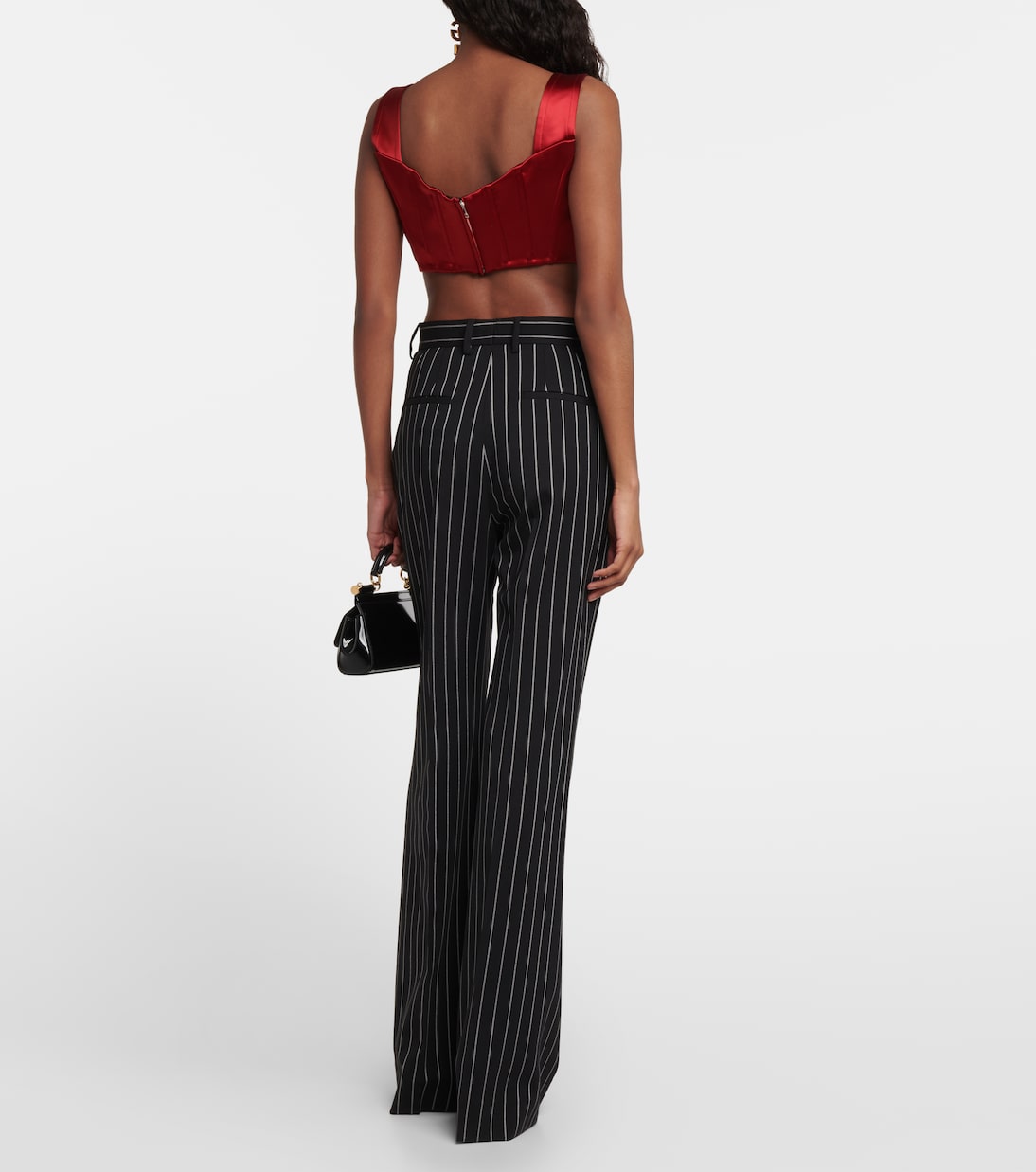 High-Rise-Hose aus einem Wollgemisch | Dolce&Gabbana