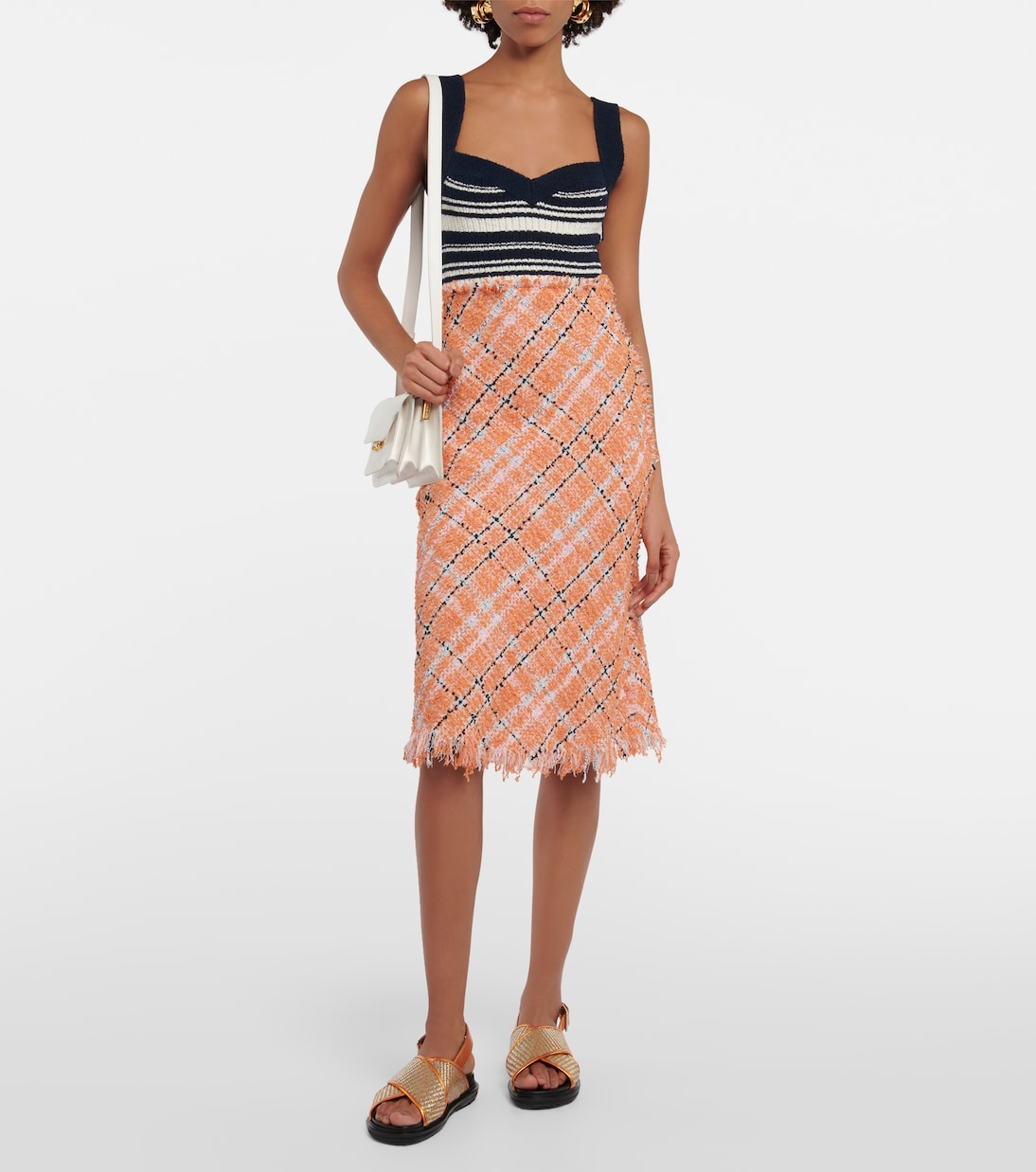 Fussbett leather-trimmed sandals | Marni