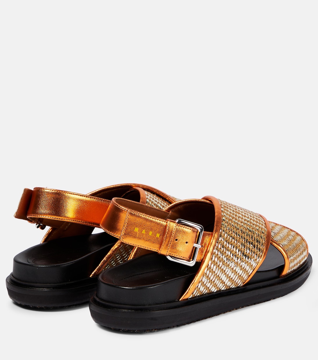 Fussbett leather-trimmed sandals | Marni