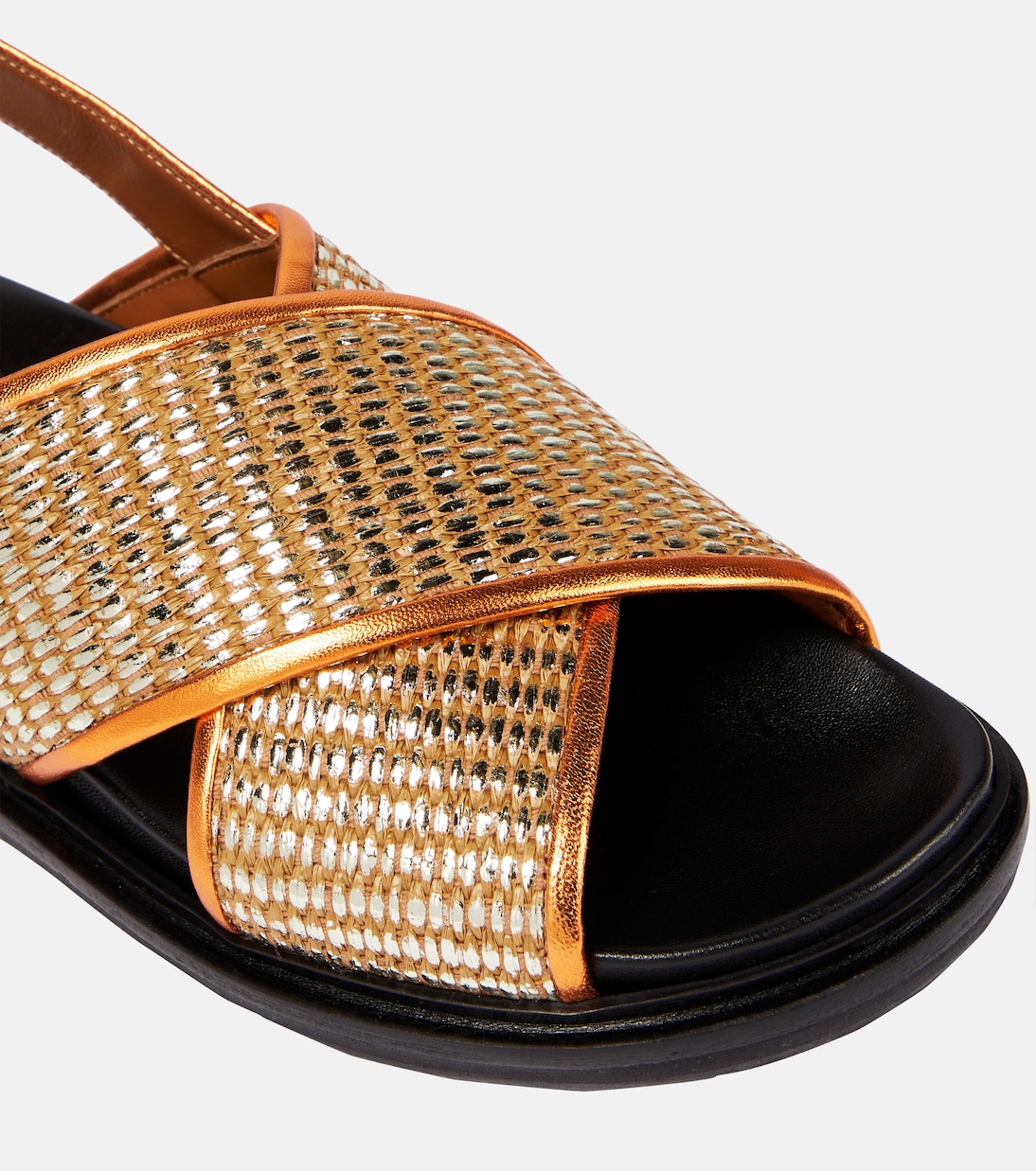 Fussbett leather-trimmed sandals | Marni