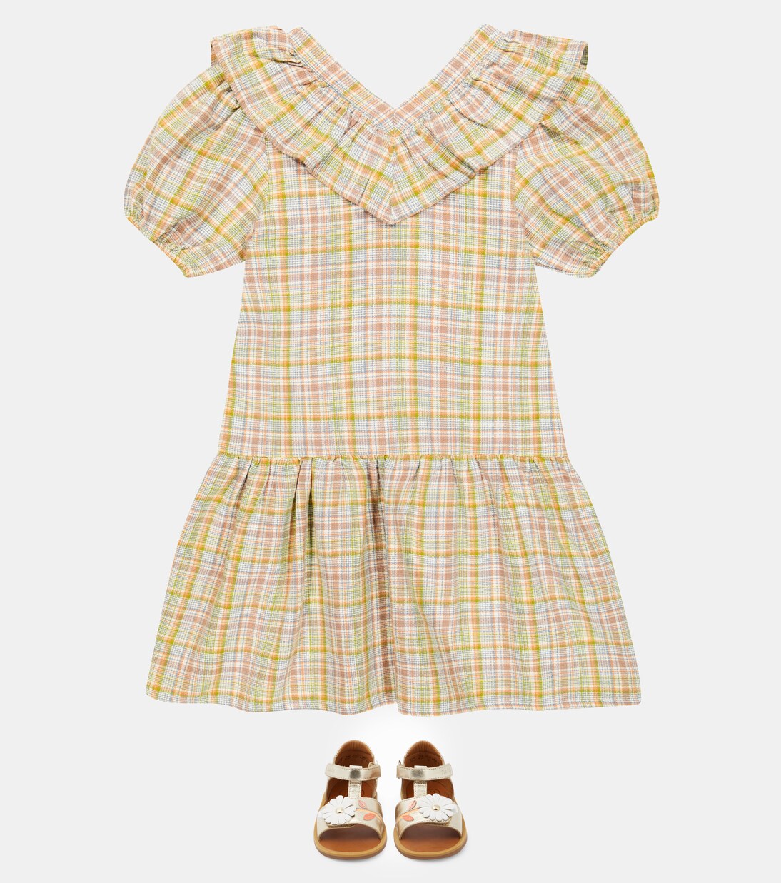 Robe Constanza en coton à carreaux | The New Society