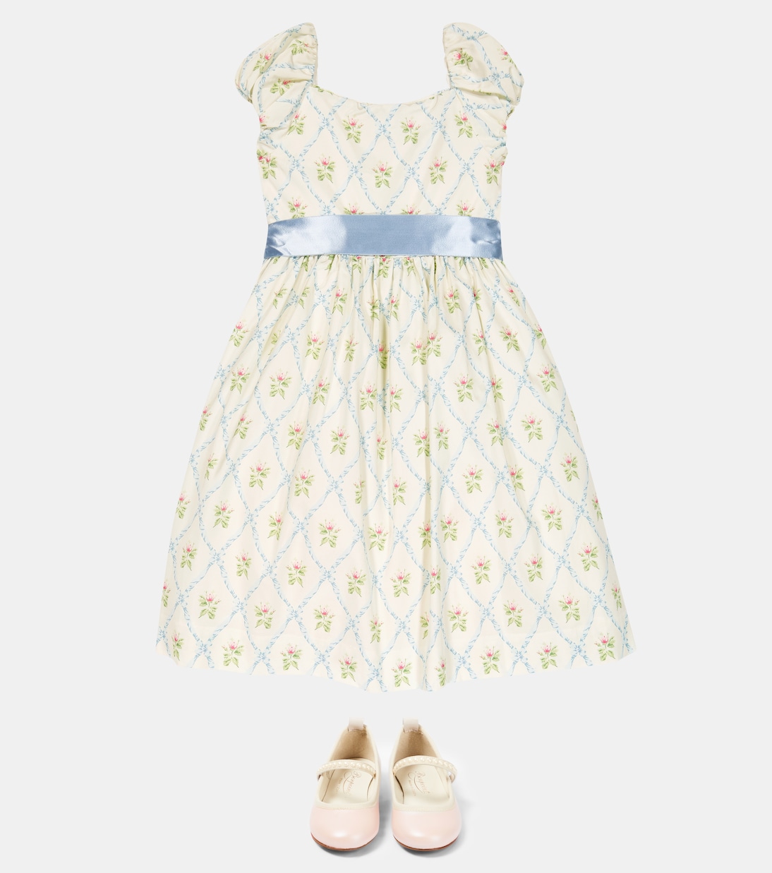 Printed cotton and silk dress | Polo Ralph Lauren Kids