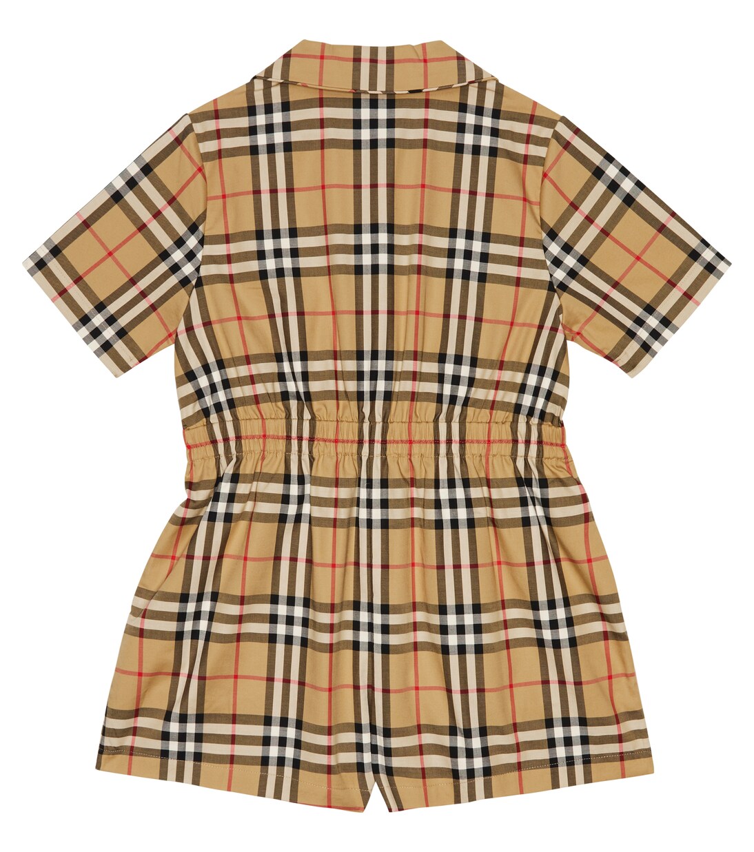 Vintage Check cotton-blend playsuit | Burberry Kids