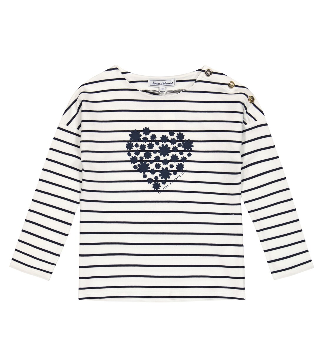 Striped cotton-blend top | Tartine et Chocolat