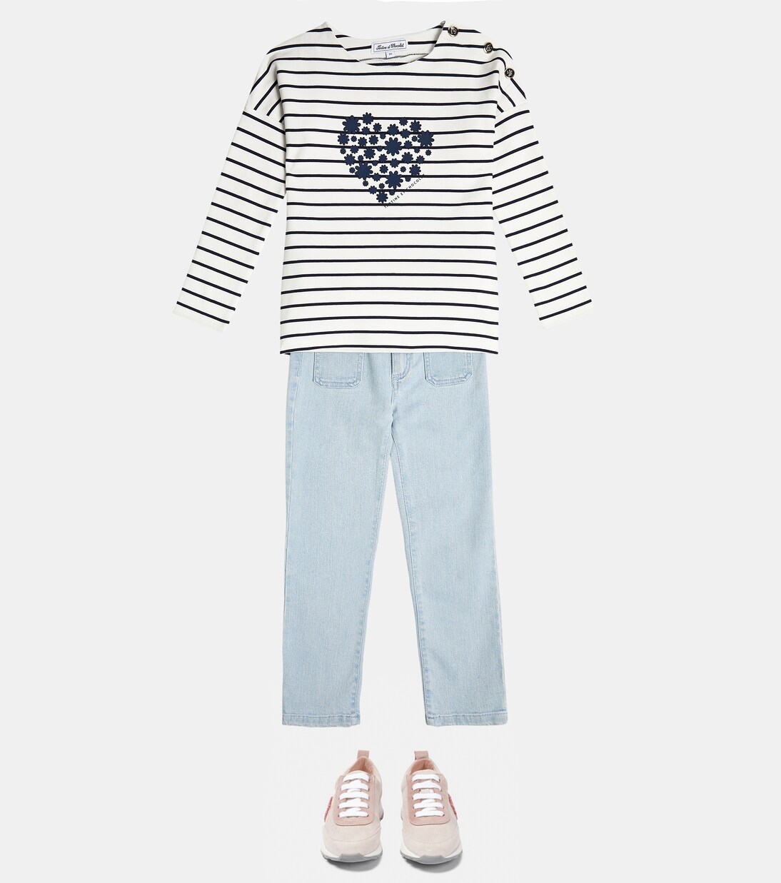 Striped cotton-blend top | Tartine et Chocolat