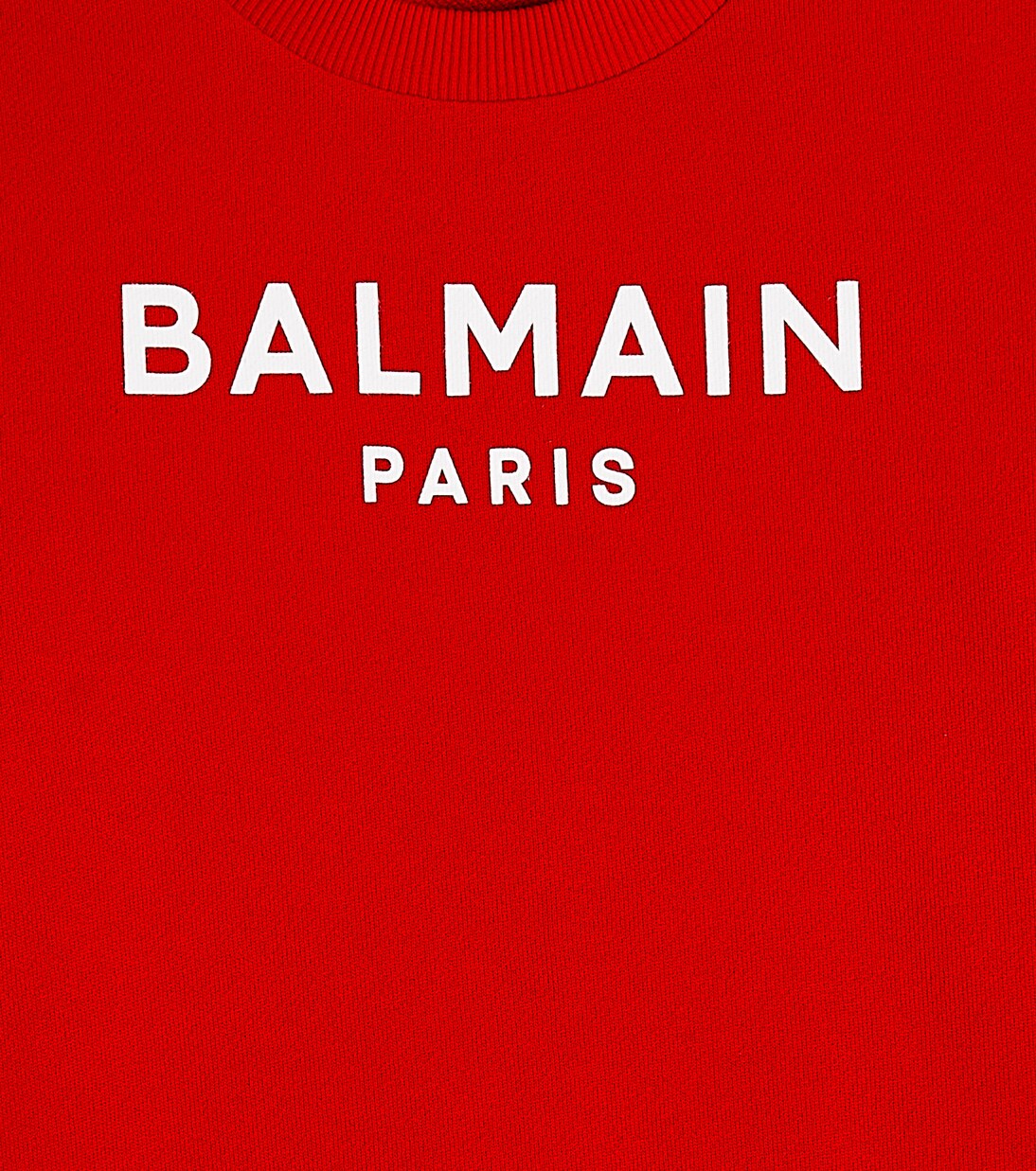 Sweat-shirt en coton à logo et ornements | Balmain Kids