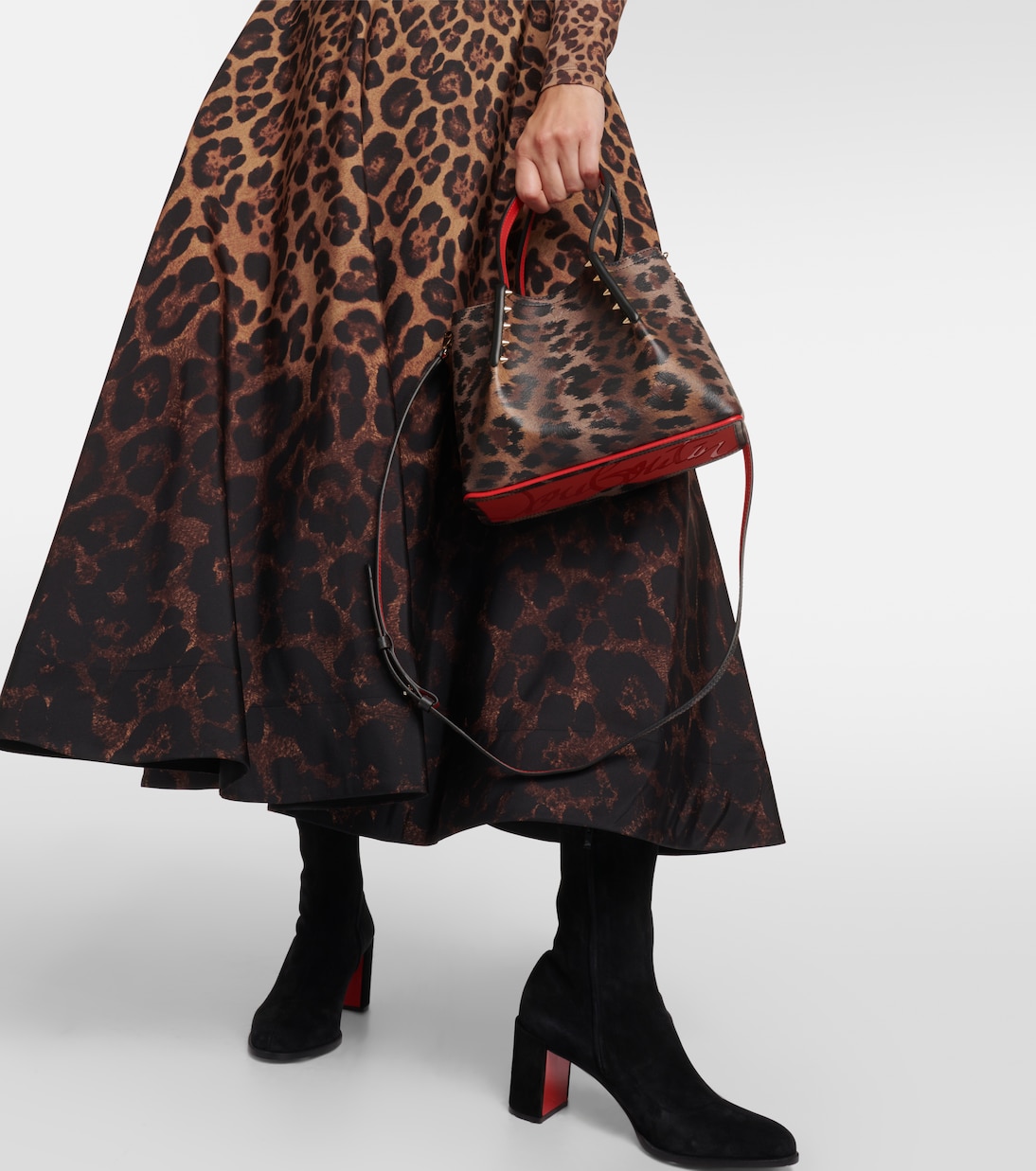 Cabarock Small leopard-print tote | Christian Louboutin