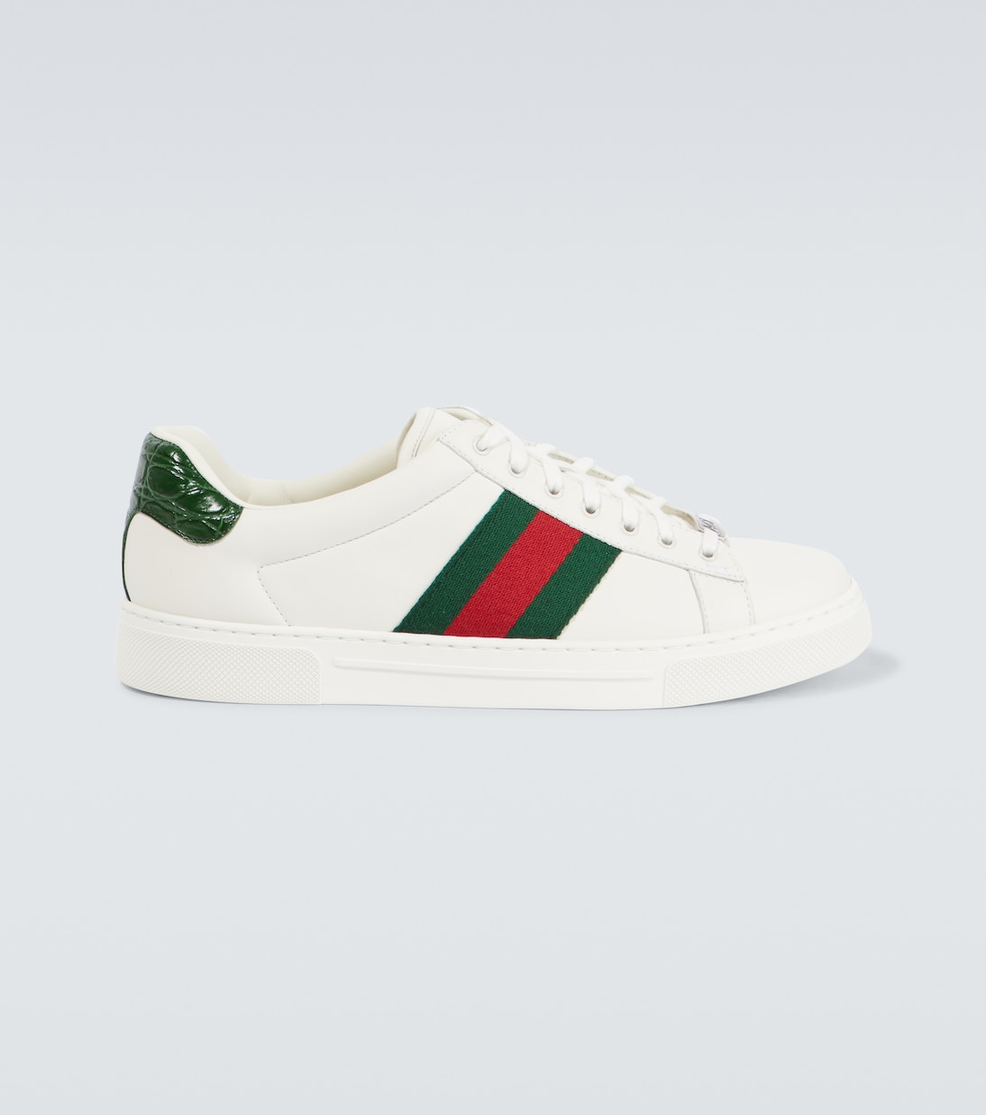 Sneakers Ace Web Stripe aus Leder | Gucci
