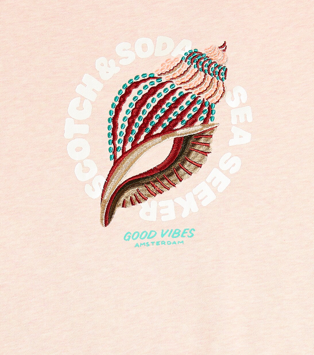 Embroidered cotton sweatshirt | Scotch & Soda Kids