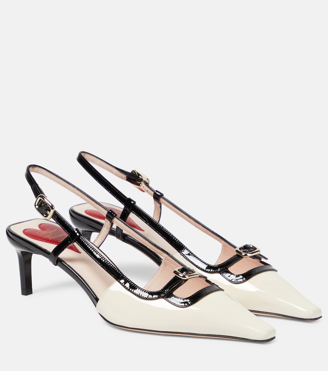 Viv’ Canard patent leather slingback pumps | Roger Vivier