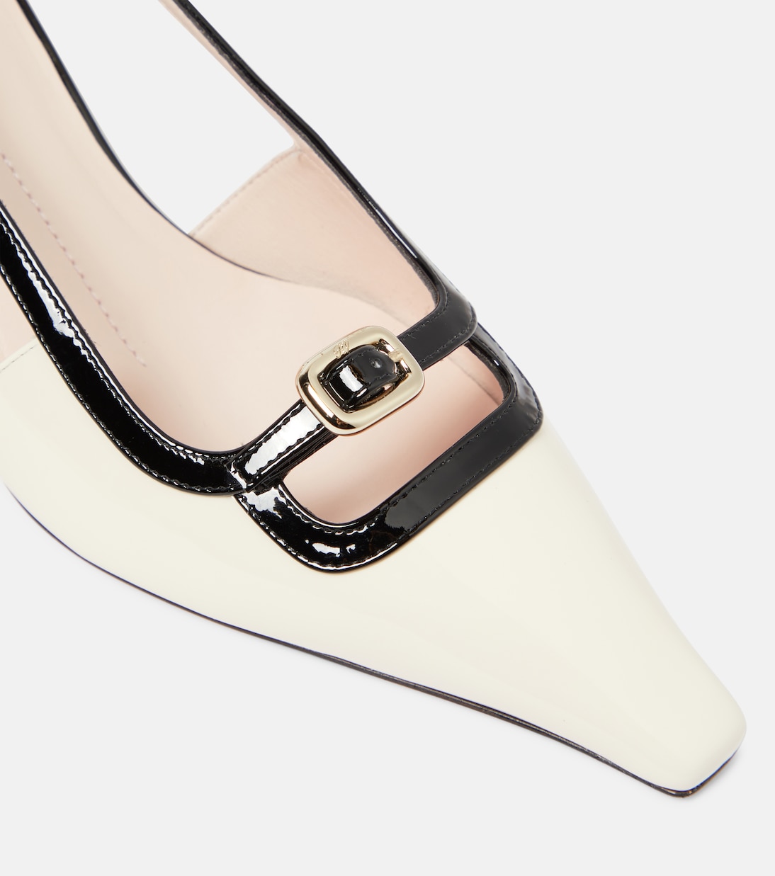 Viv’ Canard patent leather slingback pumps | Roger Vivier