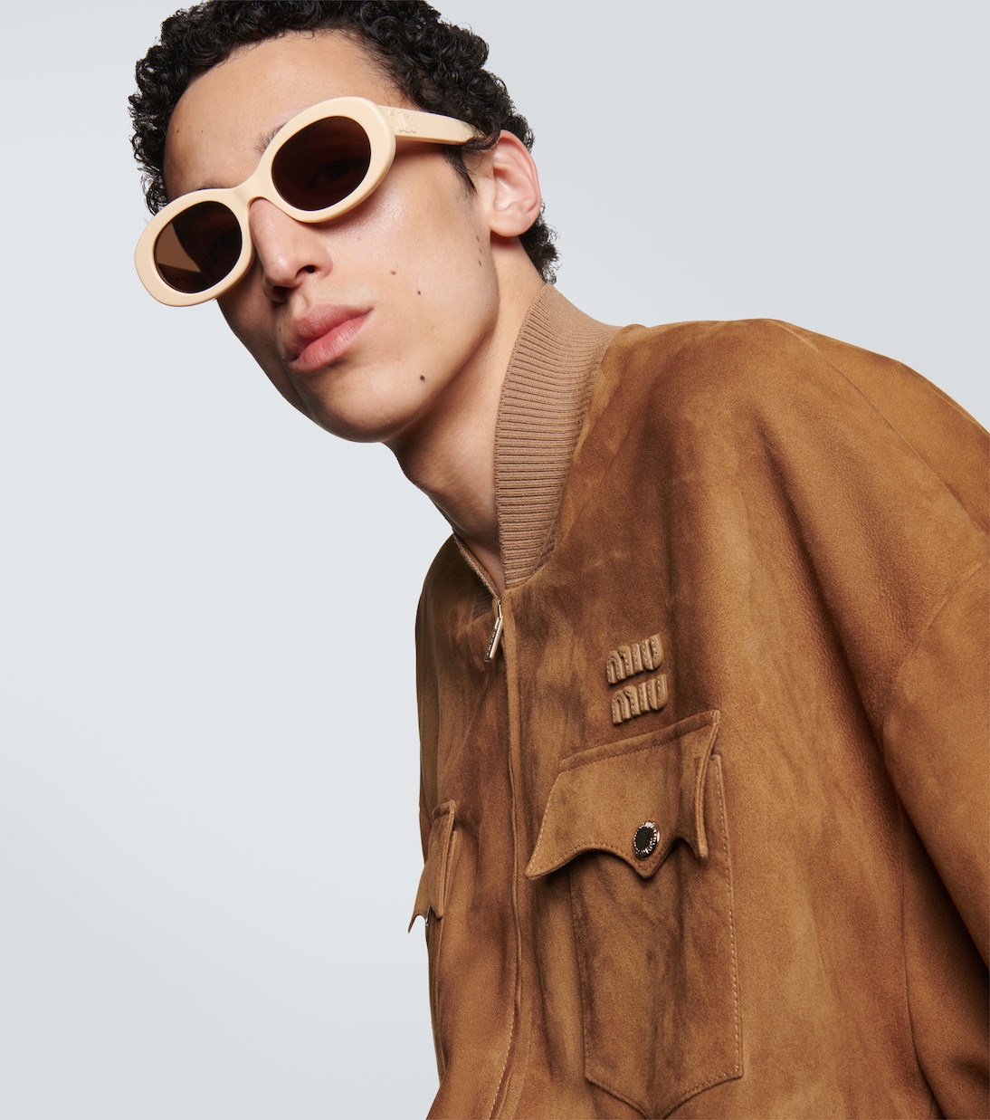 Triomphe 01 oval sunglasses | Celine Eyewear