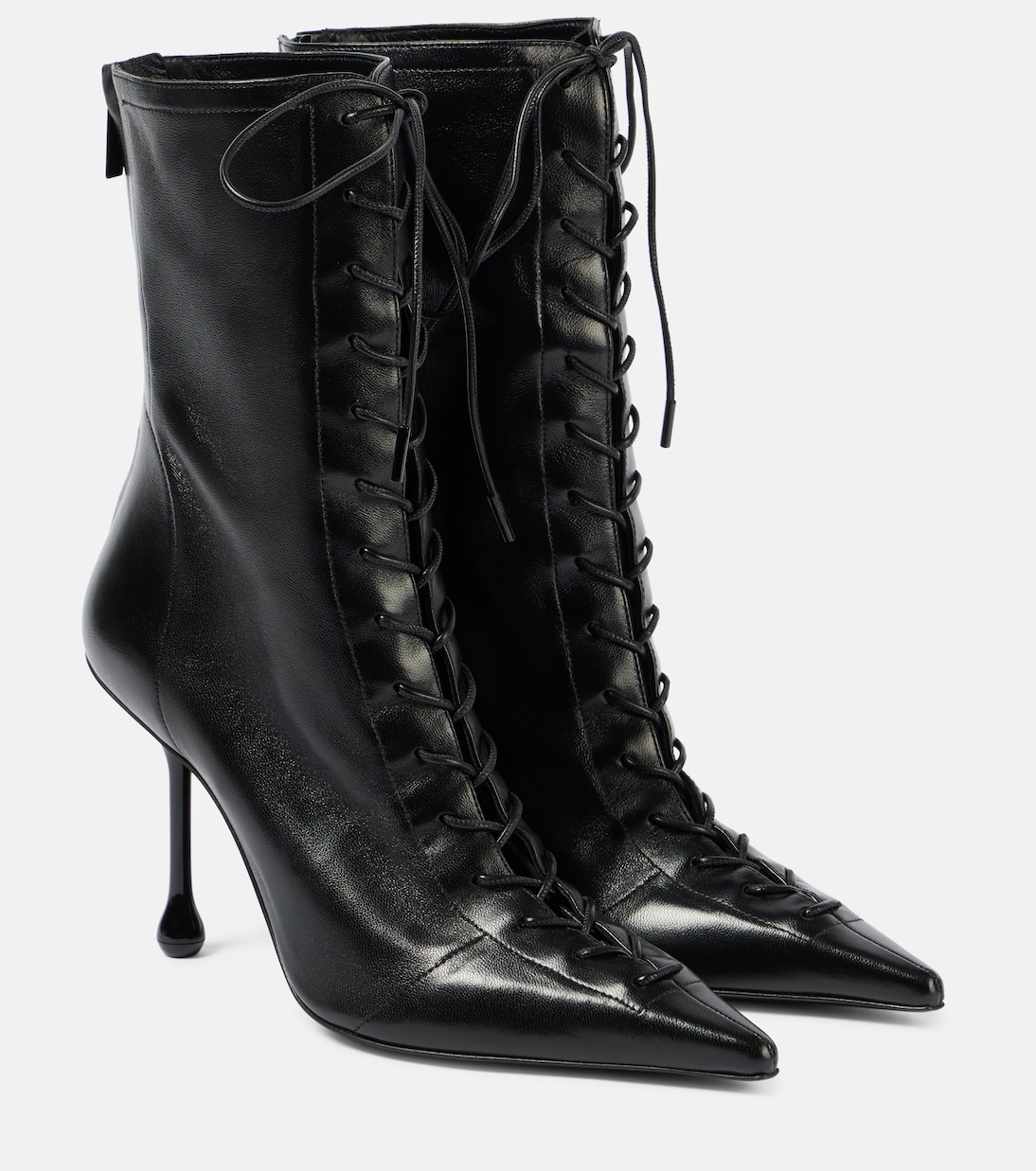 Scarlett 95 leather lace-up boots | Jimmy Choo