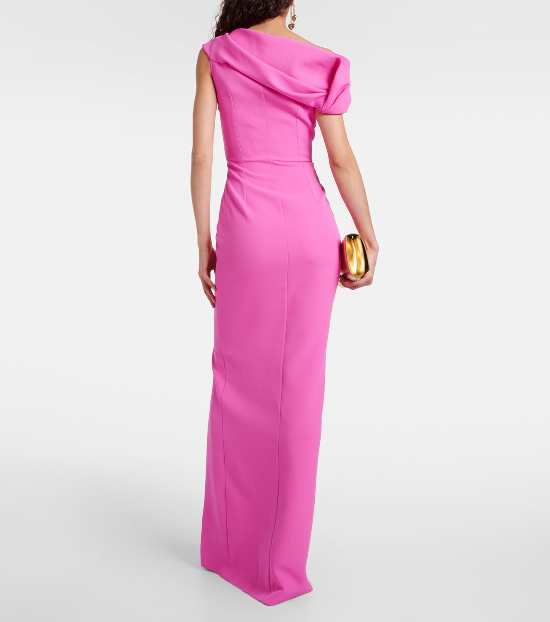 Robe longue Dara en crêpe | Safiyaa