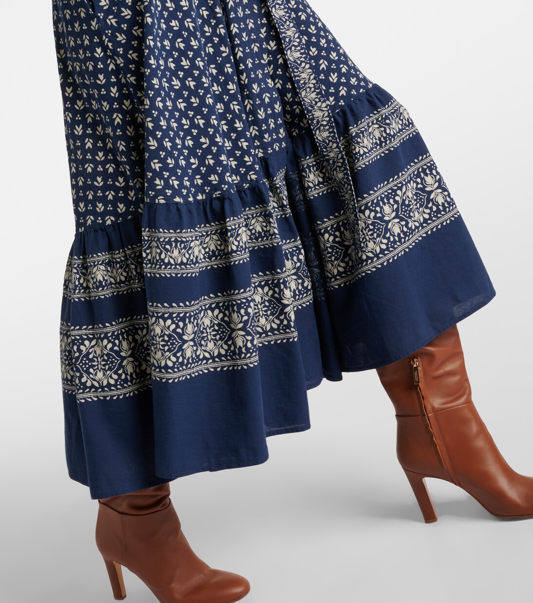 Robe portefeuille en coton à fleurs | Polo Ralph Lauren