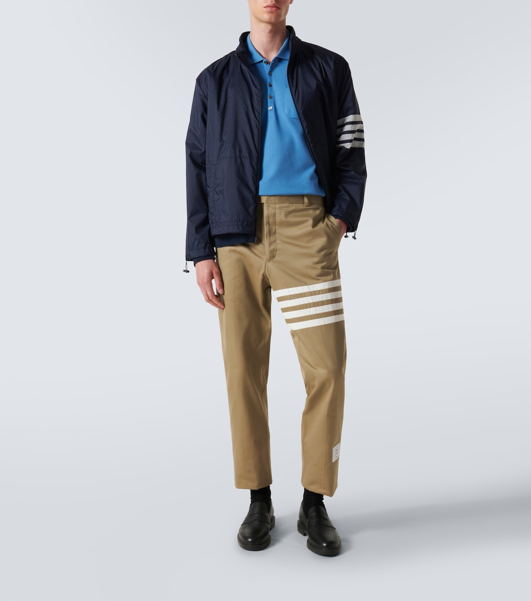 4-Bar cotton piqué polo shirt | Thom Browne