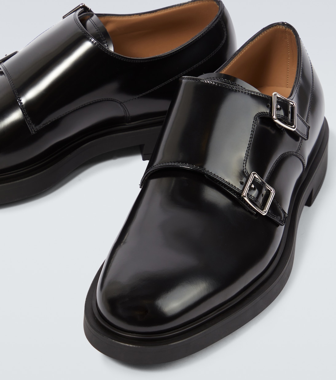 Scott leather monk strap shoes | Gianvito Rossi
