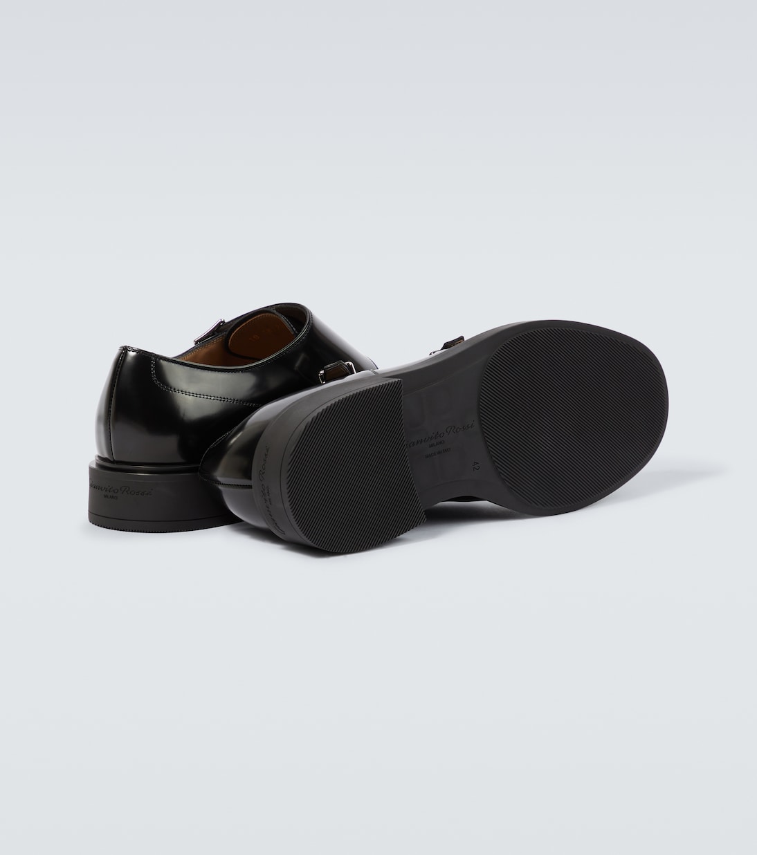 Scott leather monk strap shoes | Gianvito Rossi