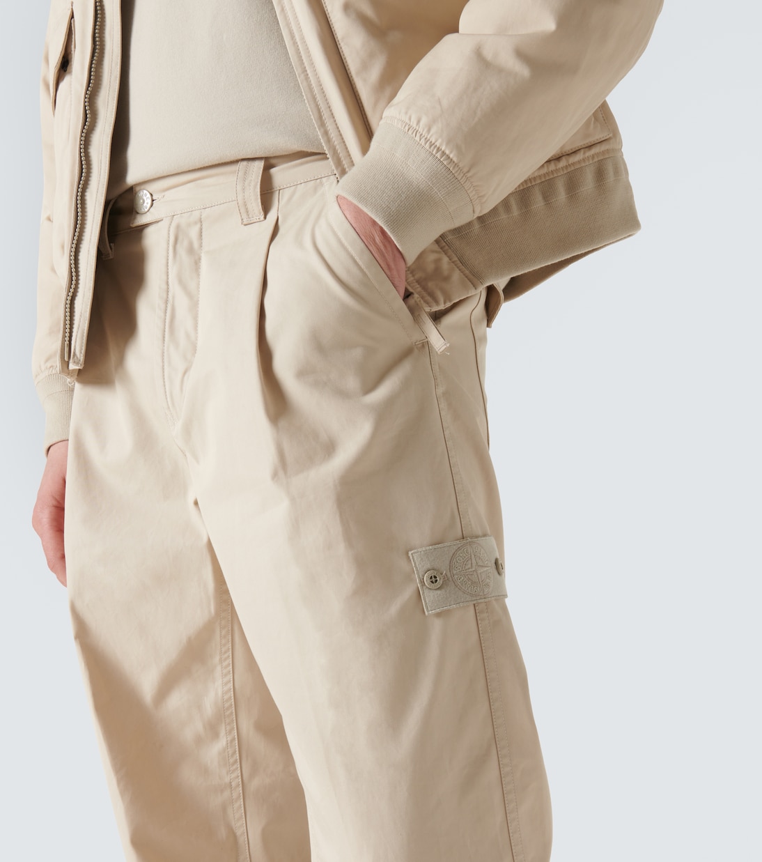 Ghost Compass cotton straight pants | Stone Island