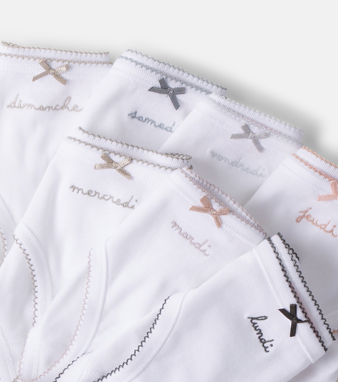 Set of 7 cotton jersey briefs | Bonpoint