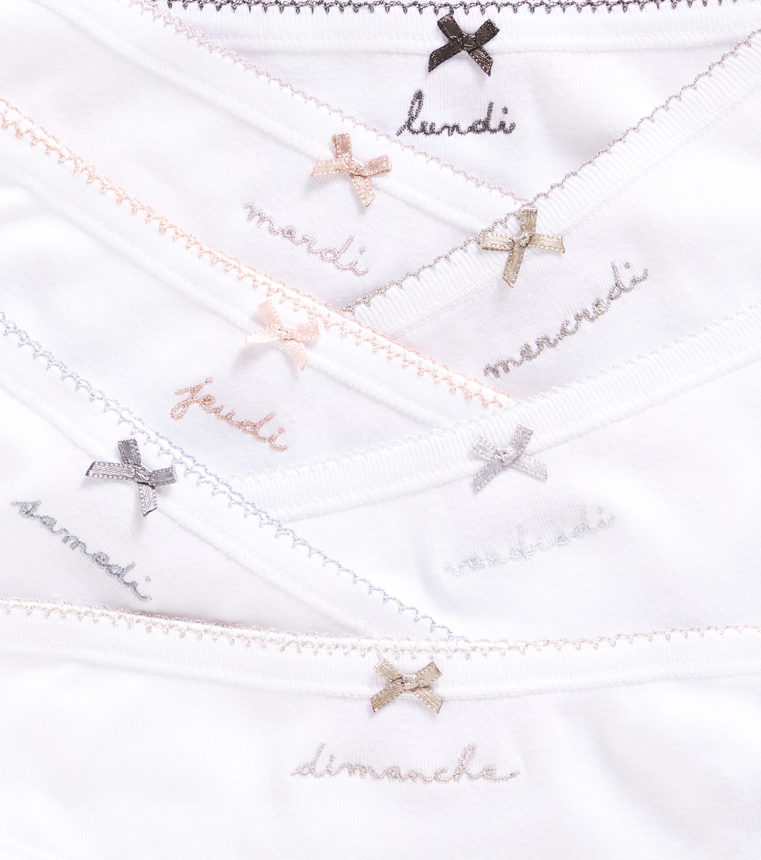 Set of 7 cotton jersey briefs | Bonpoint