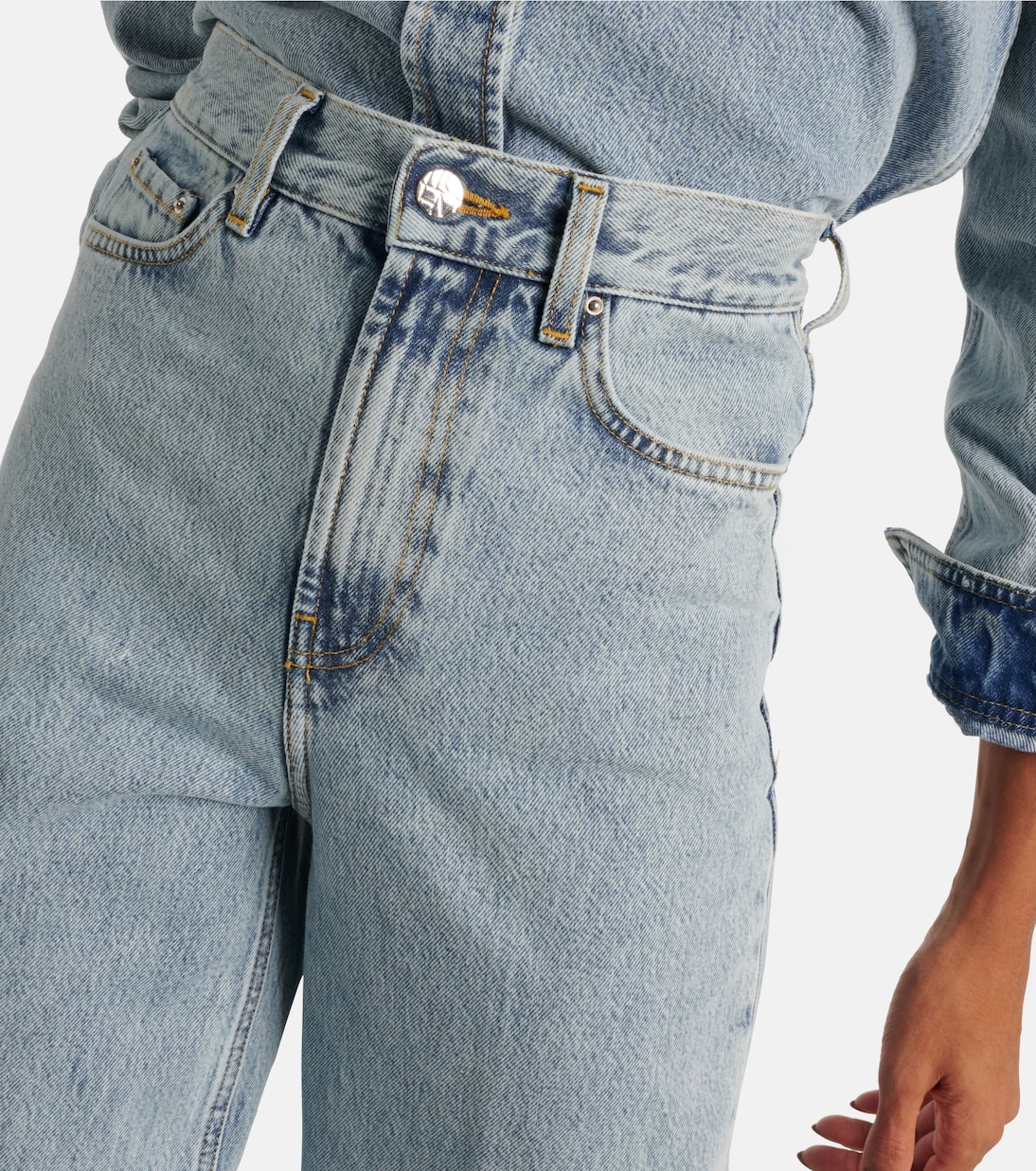 Jeans a gamba larga e vita alta | Toteme