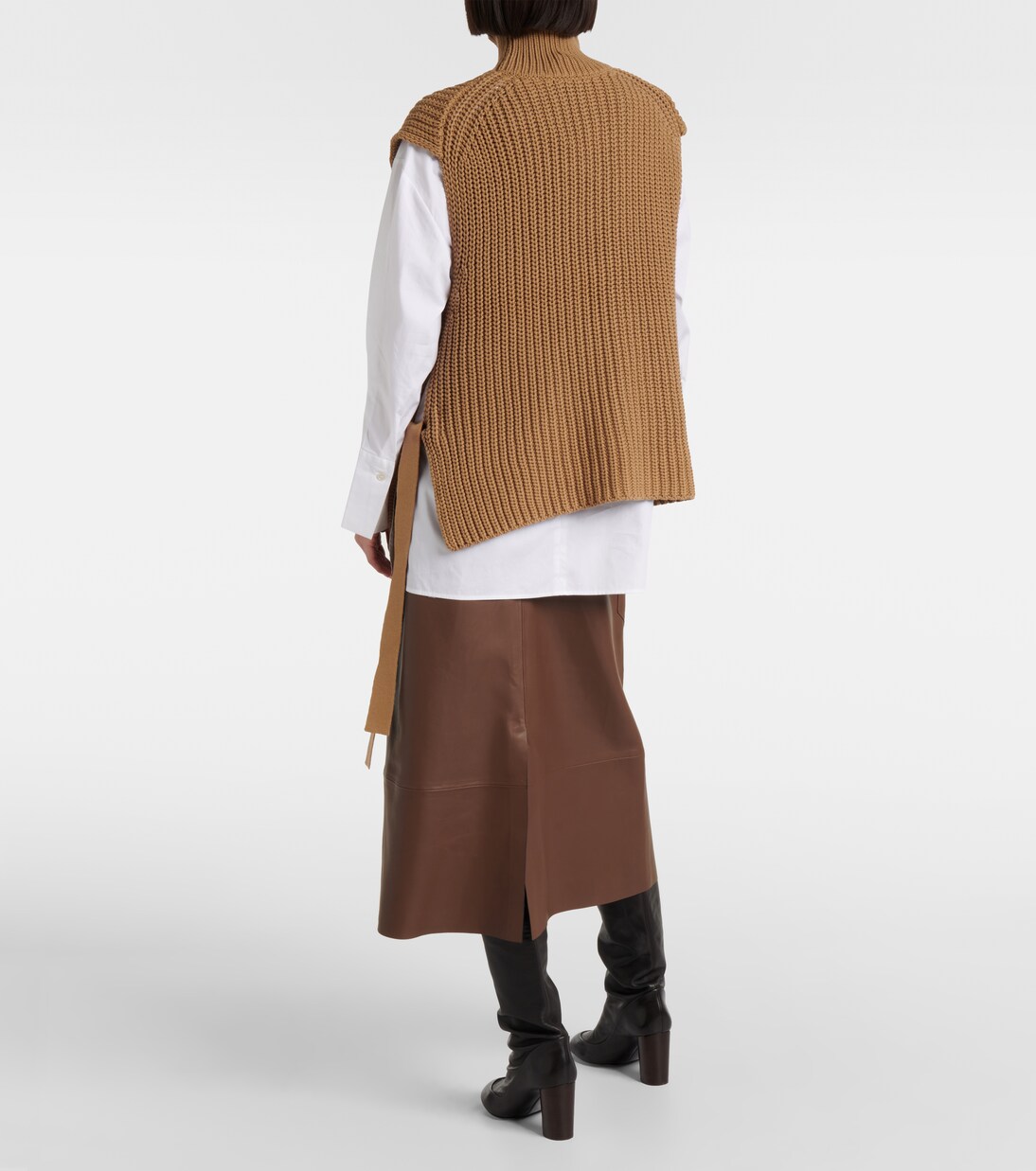 Set blouse et pull sans manches en coton mélangé | Joseph