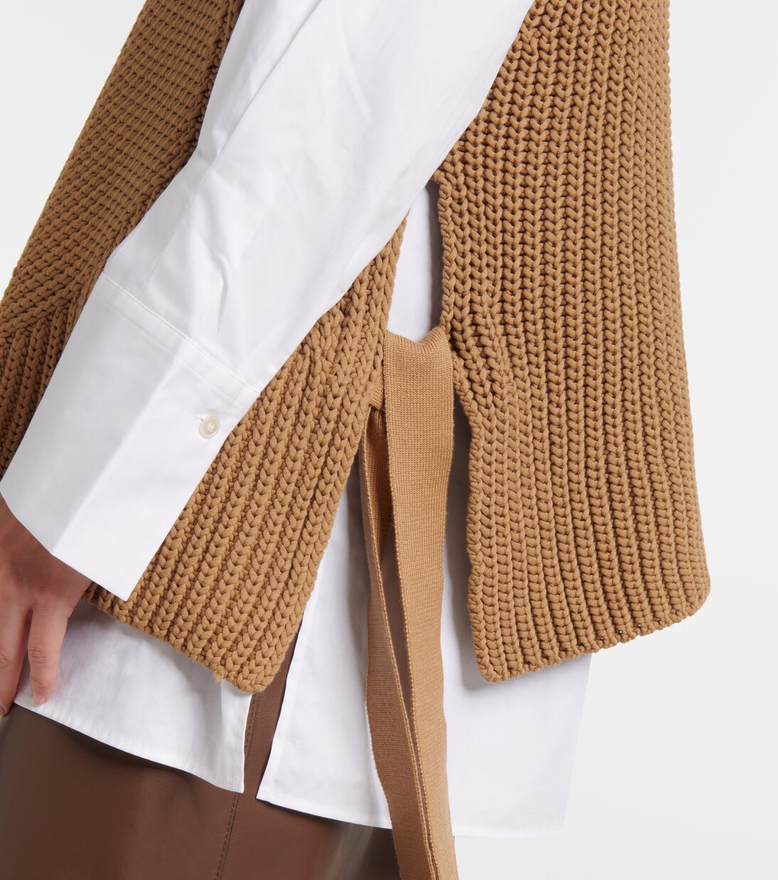 Set blouse et pull sans manches en coton mélangé | Joseph