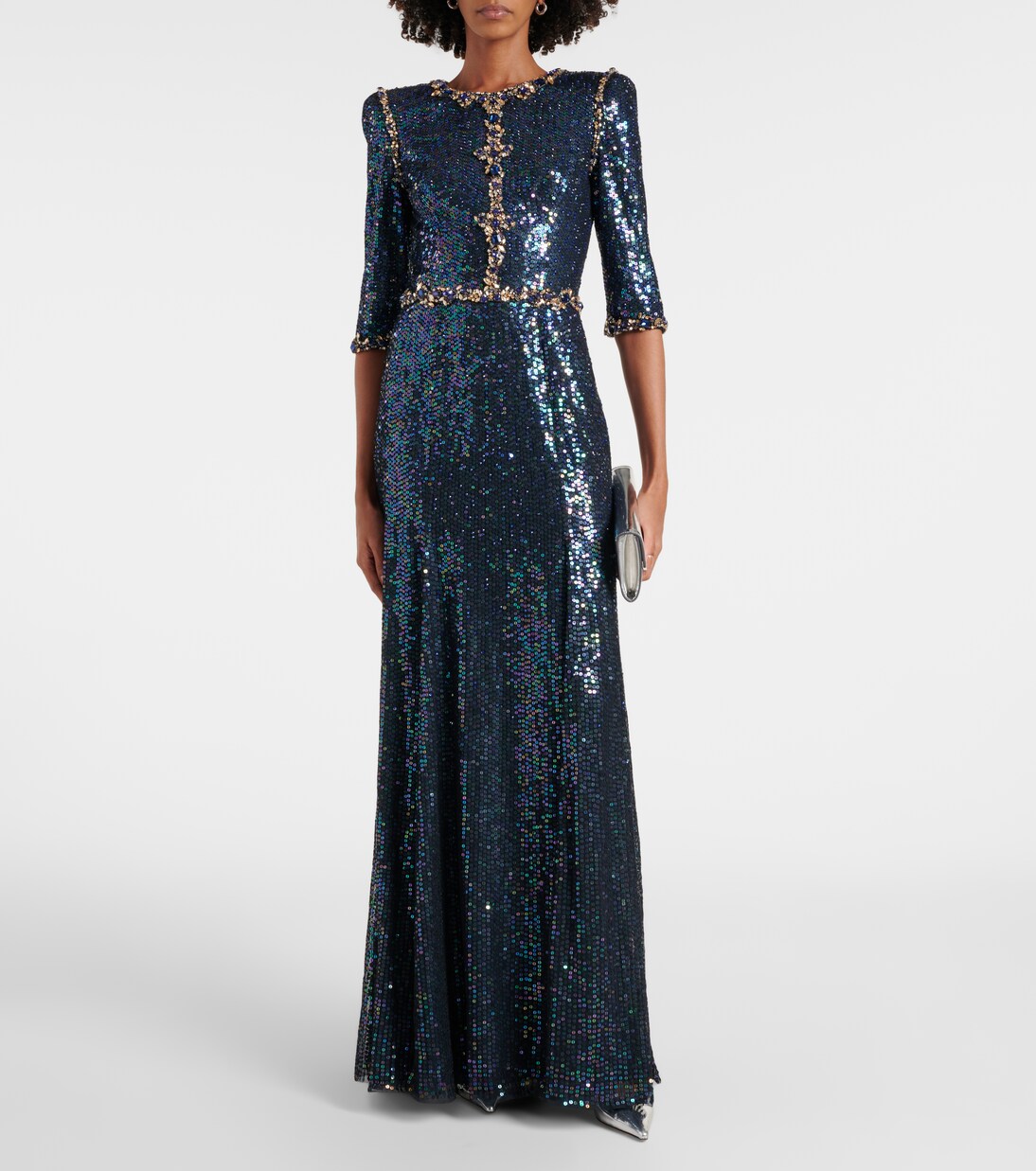Verzierte Robe Pretty Thing mit Pailletten | Jenny Packham