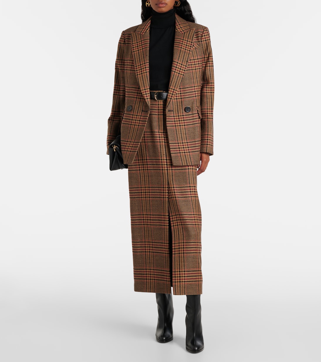 Sevyn plaid virgin wool blazer | Veronica Beard