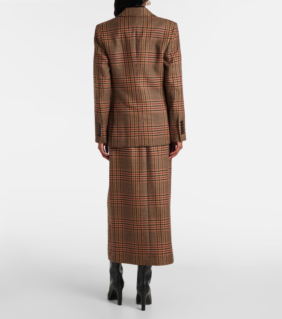 Sevyn plaid virgin wool blazer | Veronica Beard