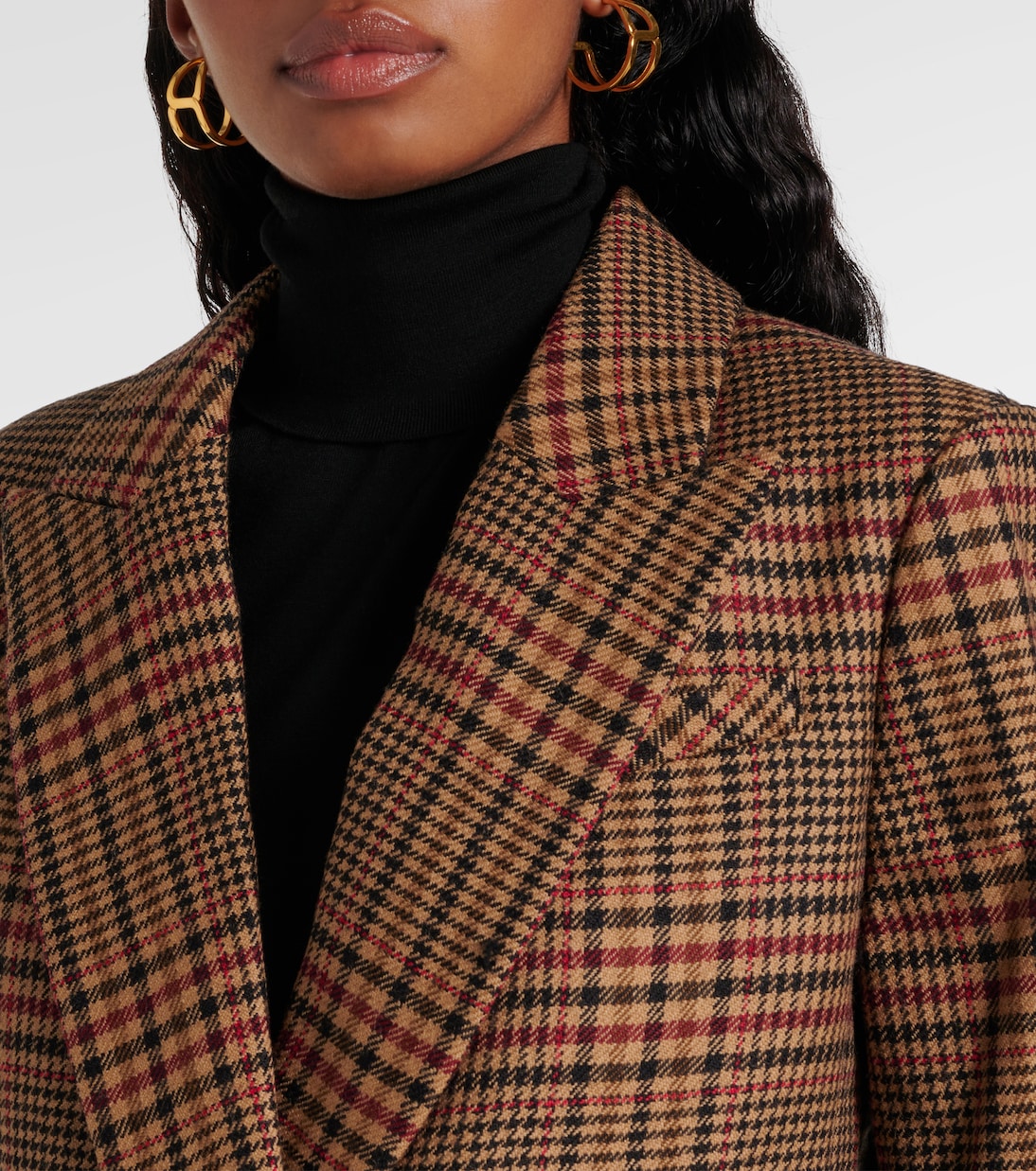 Sevyn plaid virgin wool blazer | Veronica Beard