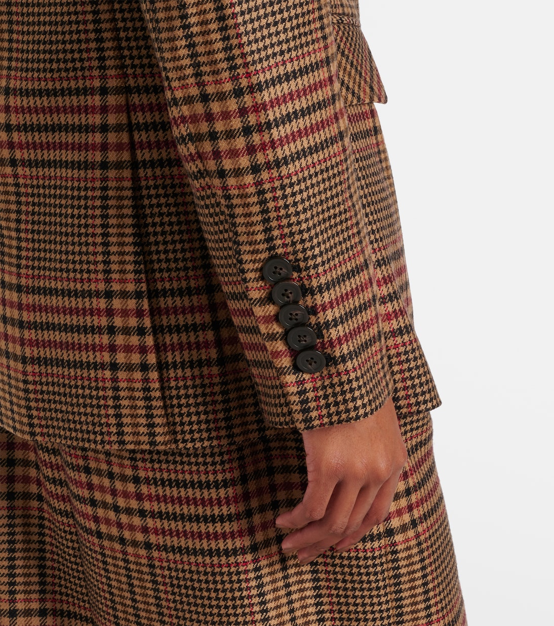 Sevyn plaid virgin wool blazer | Veronica Beard