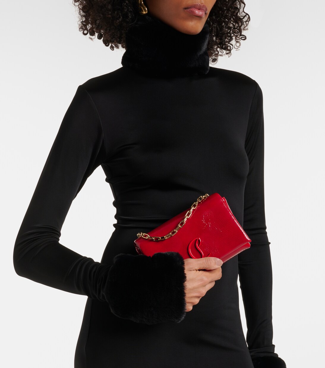 Loubi54 patent leather clutch | Christian Louboutin