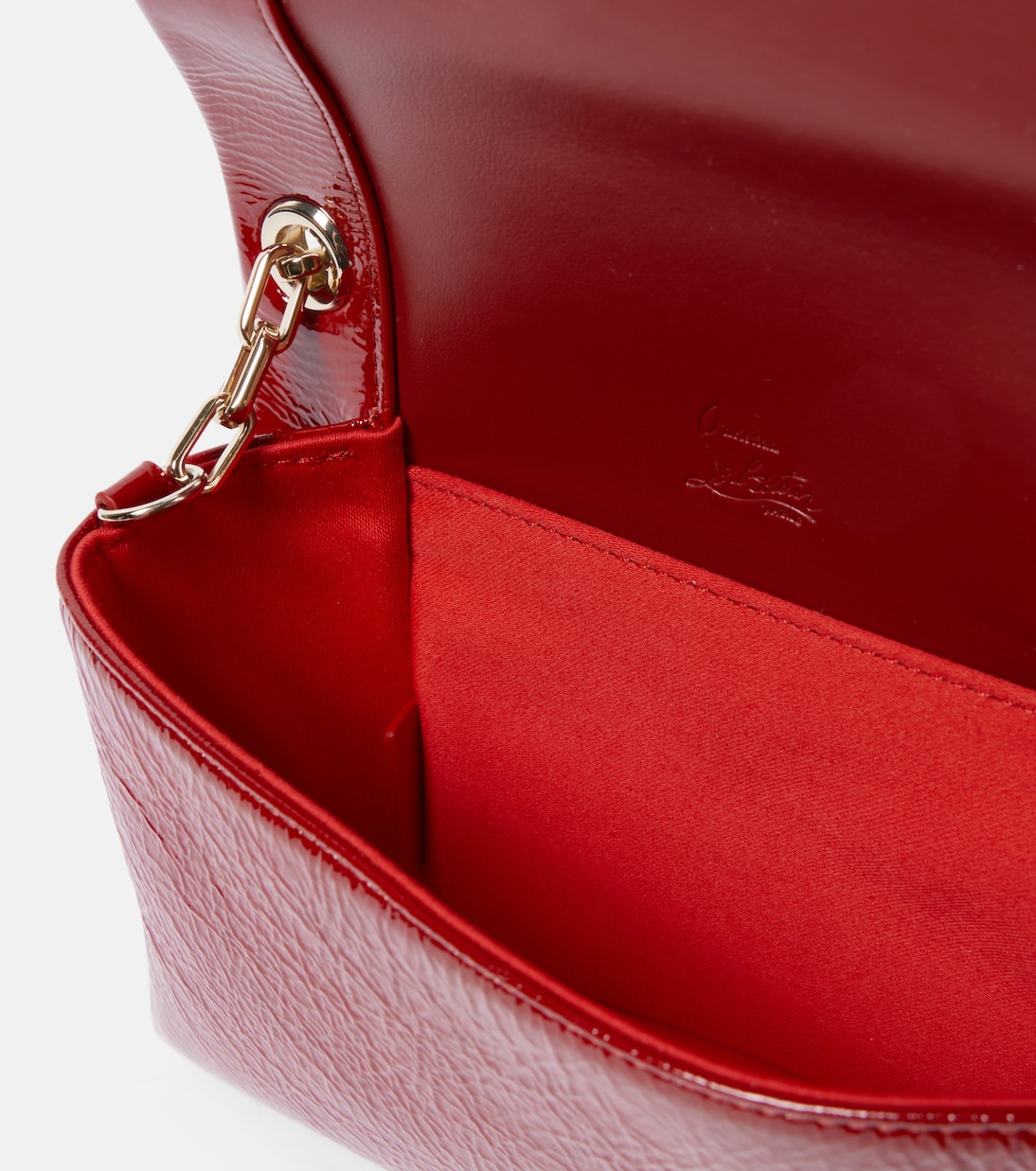 Loubi54 patent leather clutch | Christian Louboutin
