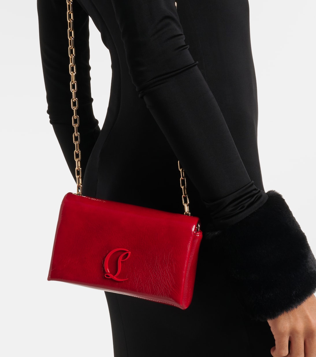 Loubi54 patent leather clutch | Christian Louboutin