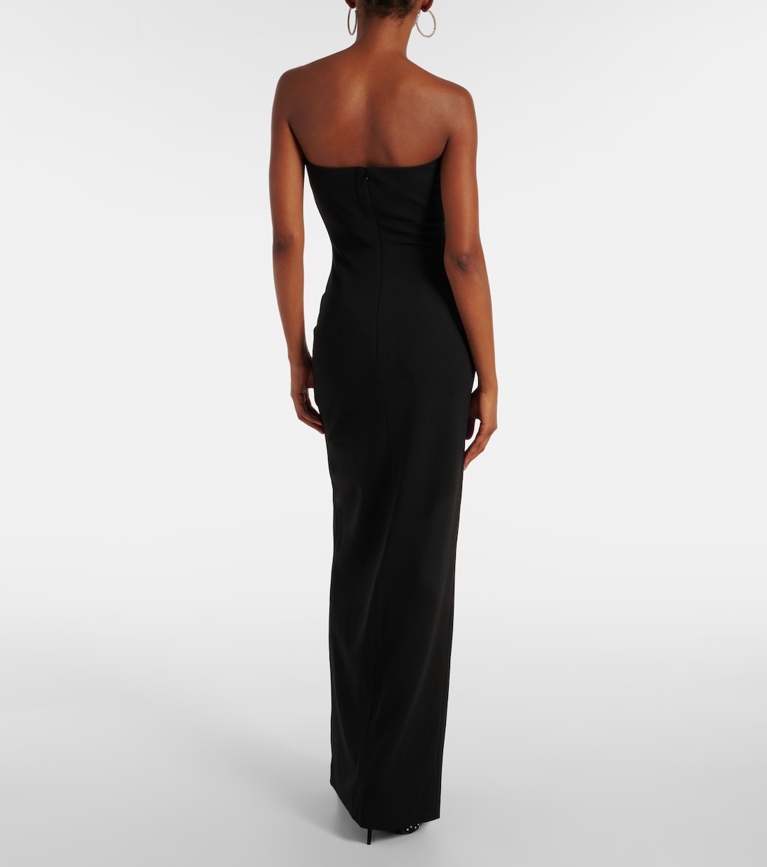 Abito lungo Bysha in crêpe | Solace London