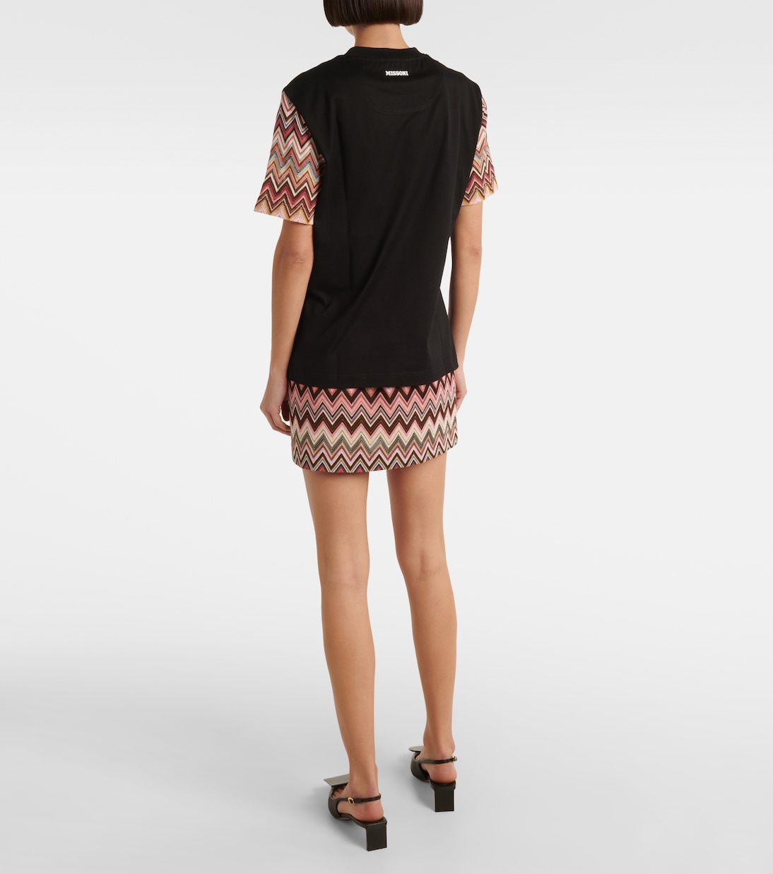 T-Shirt aus Baumwolle mit Häkelstrick | Missoni