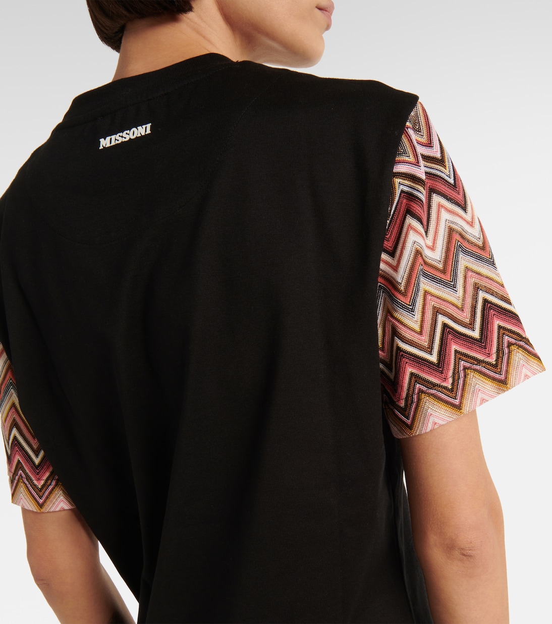 T-Shirt aus Baumwolle mit Häkelstrick | Missoni