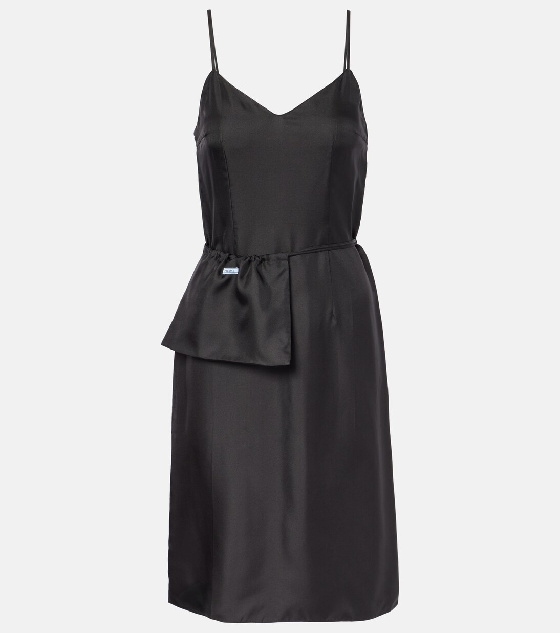 Silk twill slip dress | Prada