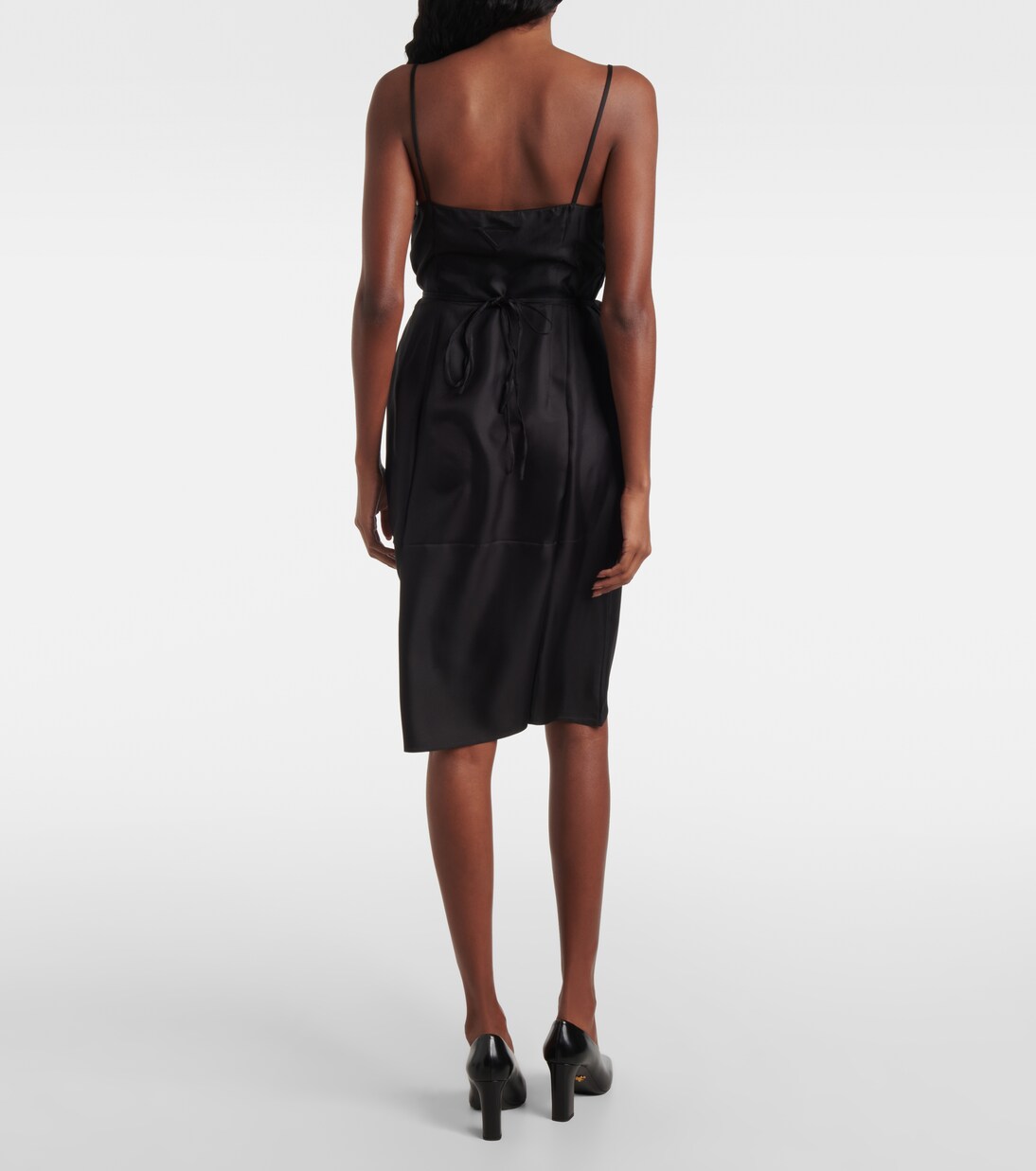 Silk twill slip dress | Prada