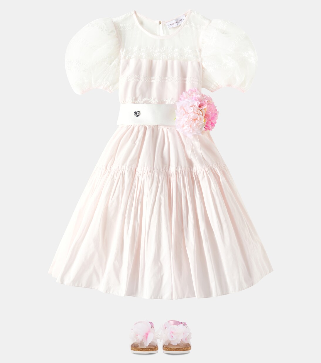 Amore taffeta dress | Monnalisa