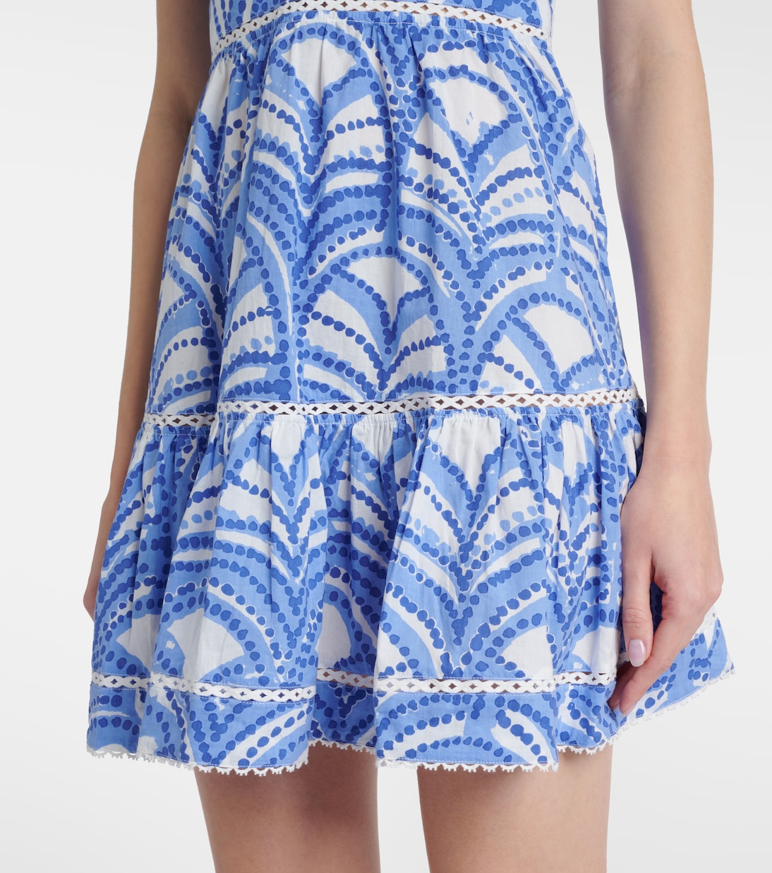 Robe Cara imprimée en coton | Poupette St Barth