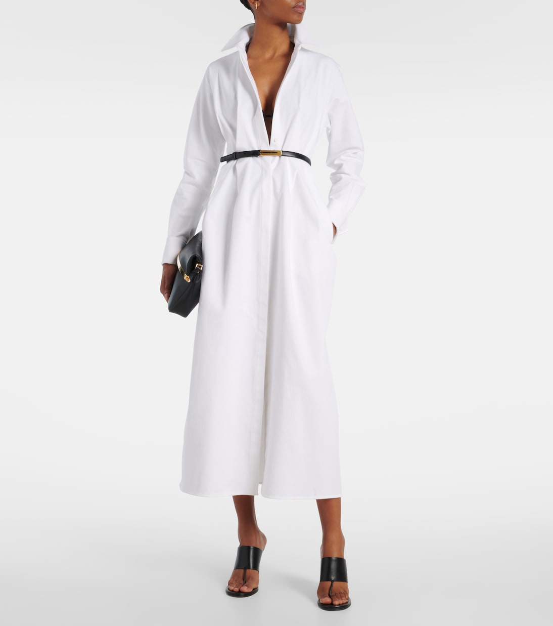 Robe chemise Arezzo en coton mélangé | Max Mara
