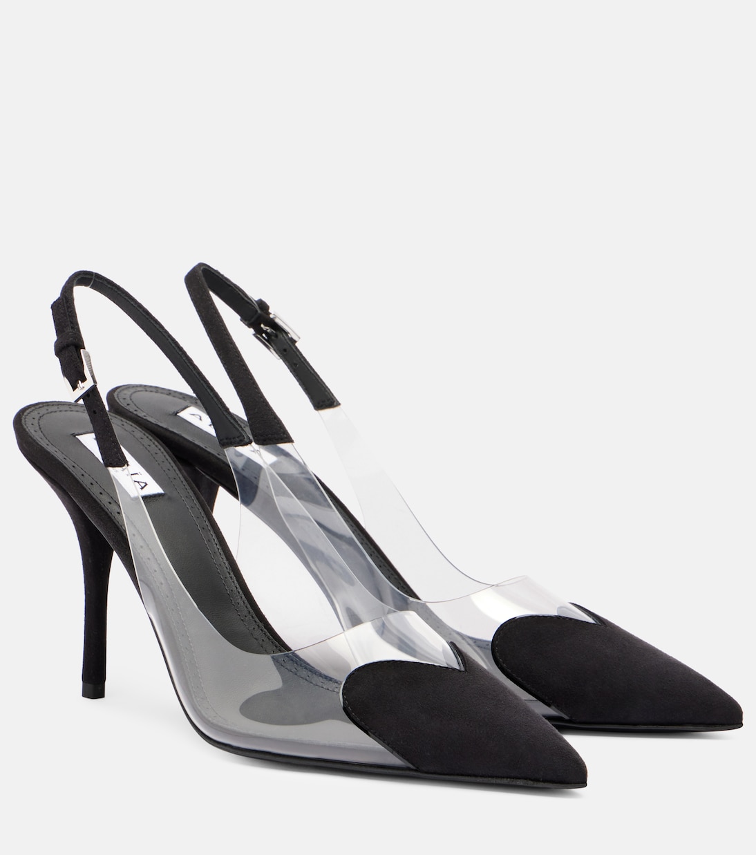 Slingback-Pumps Cœur 90 mit Veloursleder | Alaïa