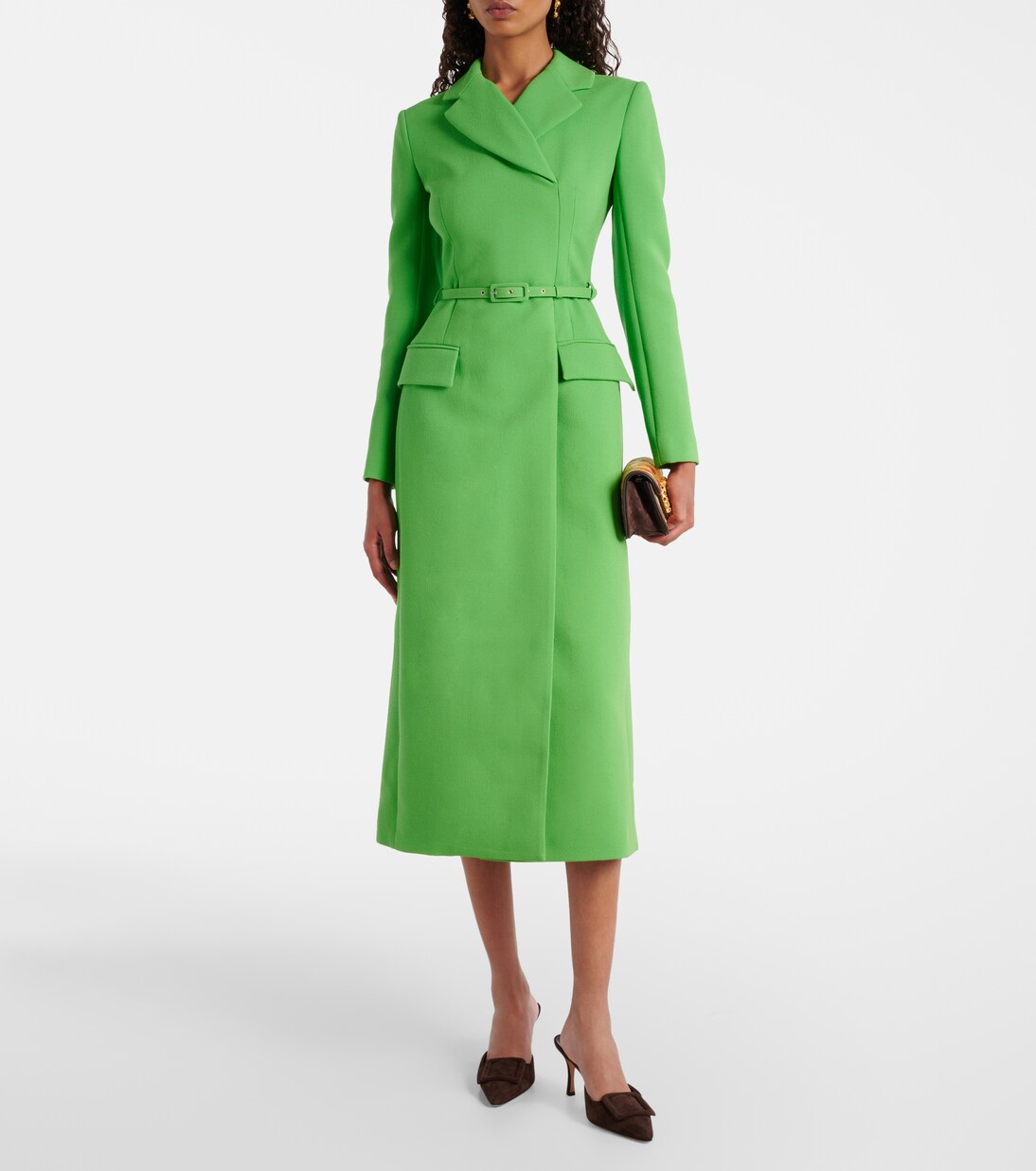 Robe Kalonice en crêpe de laine | Emilia Wickstead