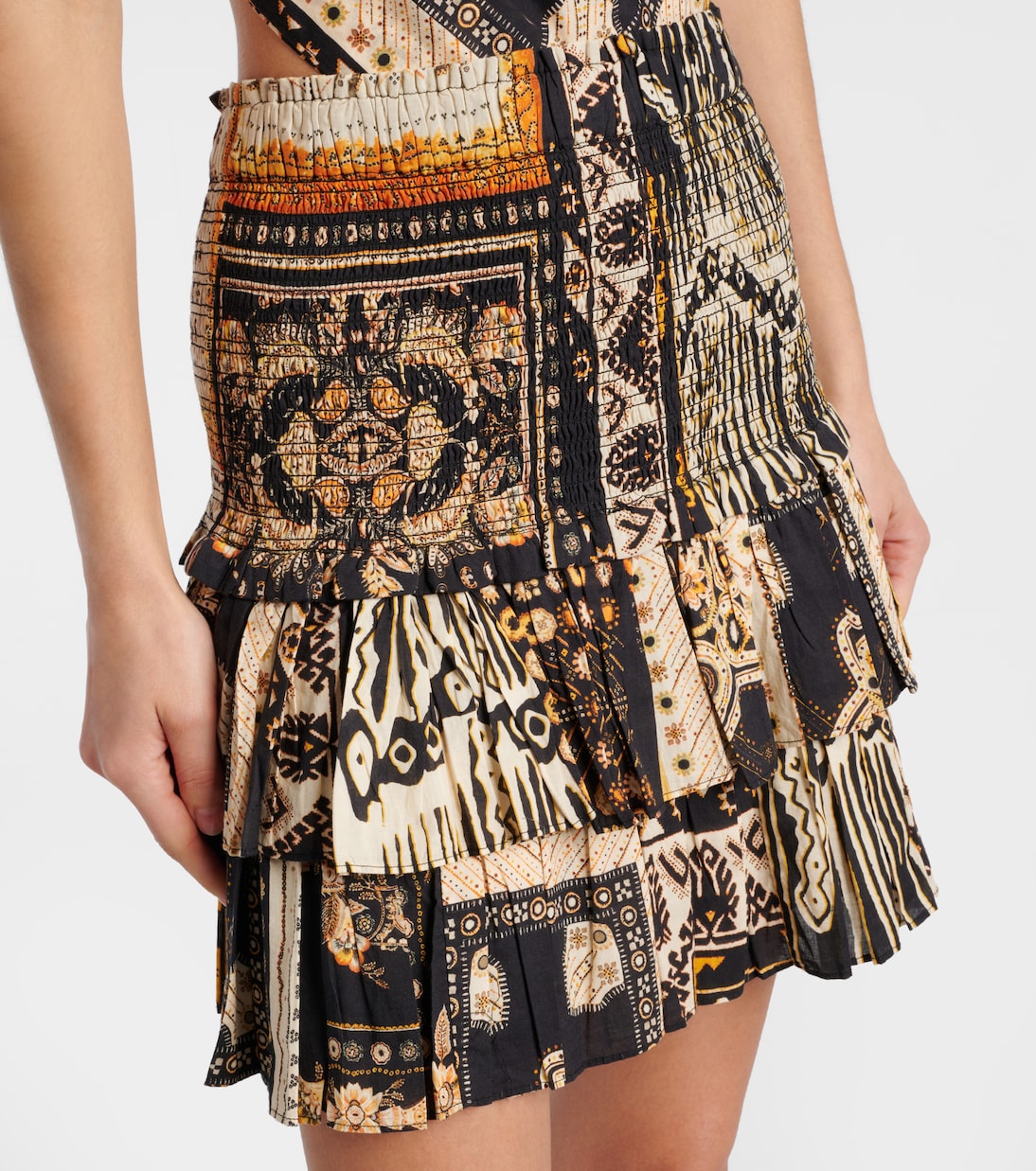 Minifalda Naomi de algodón estampada | Marant Etoile